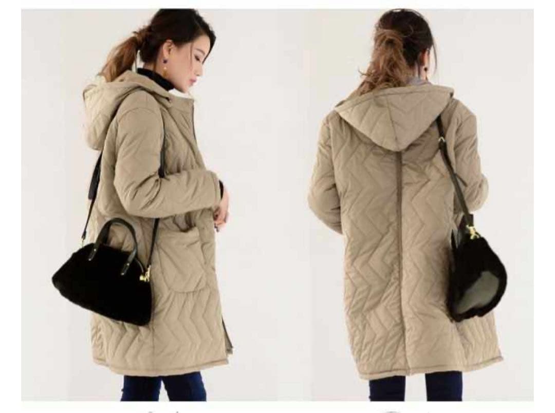 ミルクティー　ママコート　フリーサイズ ダッカー付き　4way 産前産後