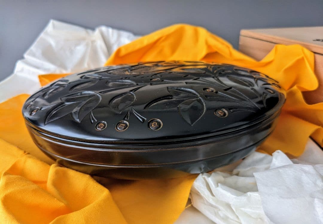 博古堂　瑞鳥 菓子器　共箱 共布　鎌倉彫