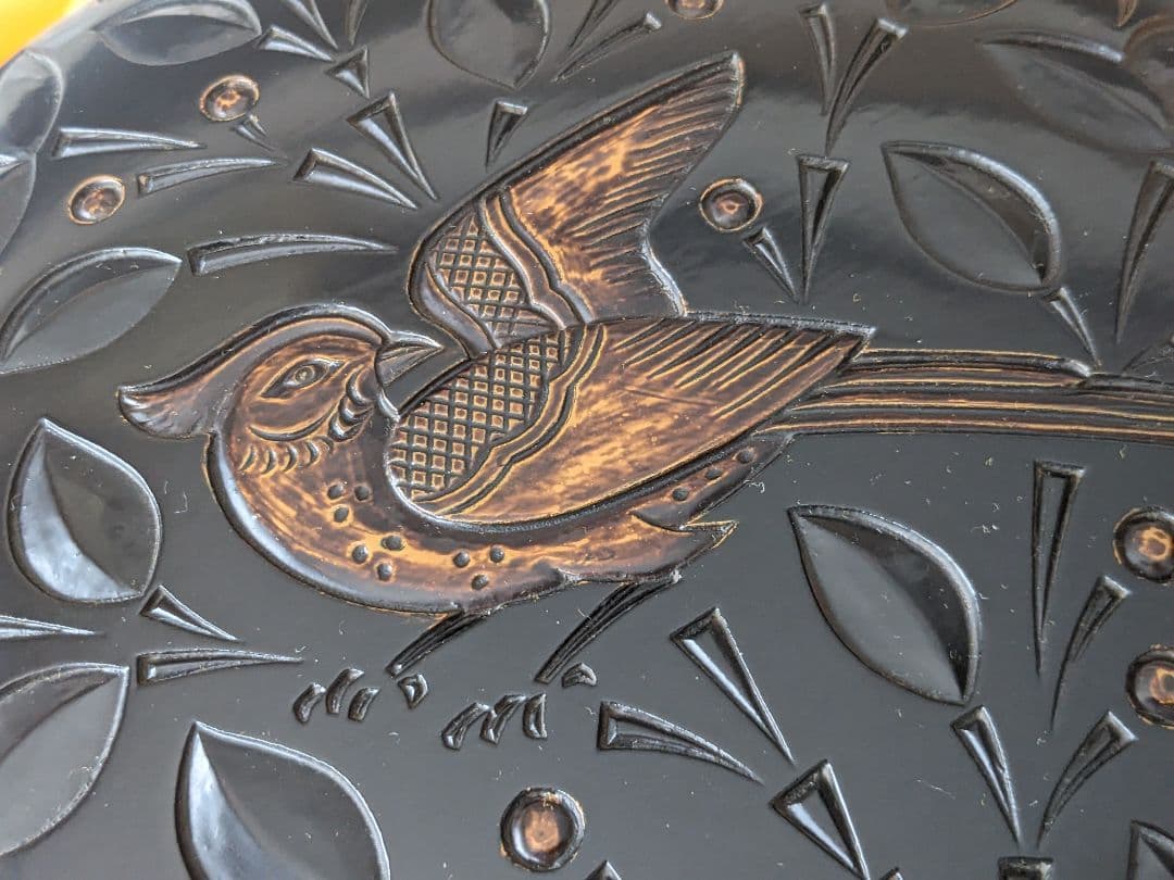 博古堂　瑞鳥 菓子器　共箱 共布　鎌倉彫