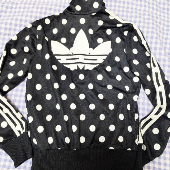 adidas ドット柄 ジャージ