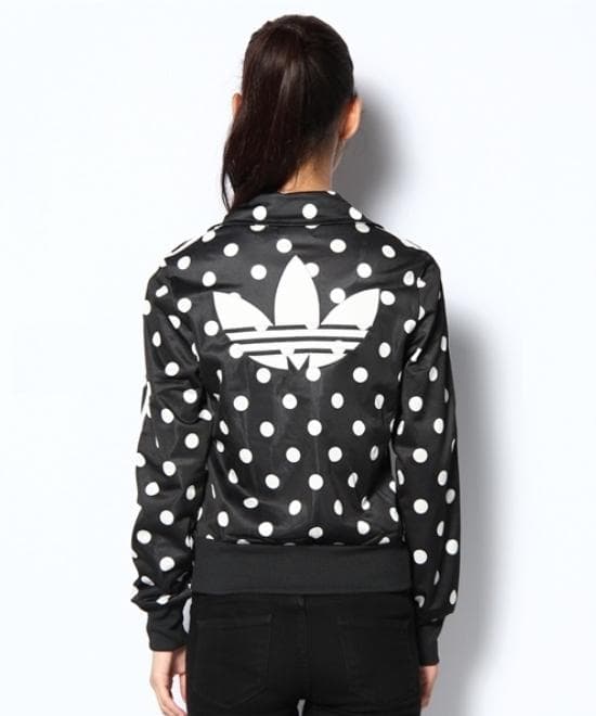 adidas ドット柄 ジャージ