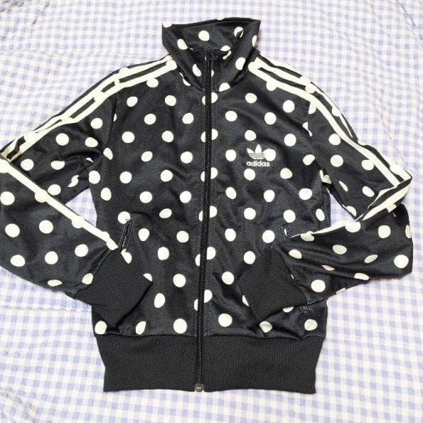 adidas ドット柄 ジャージ