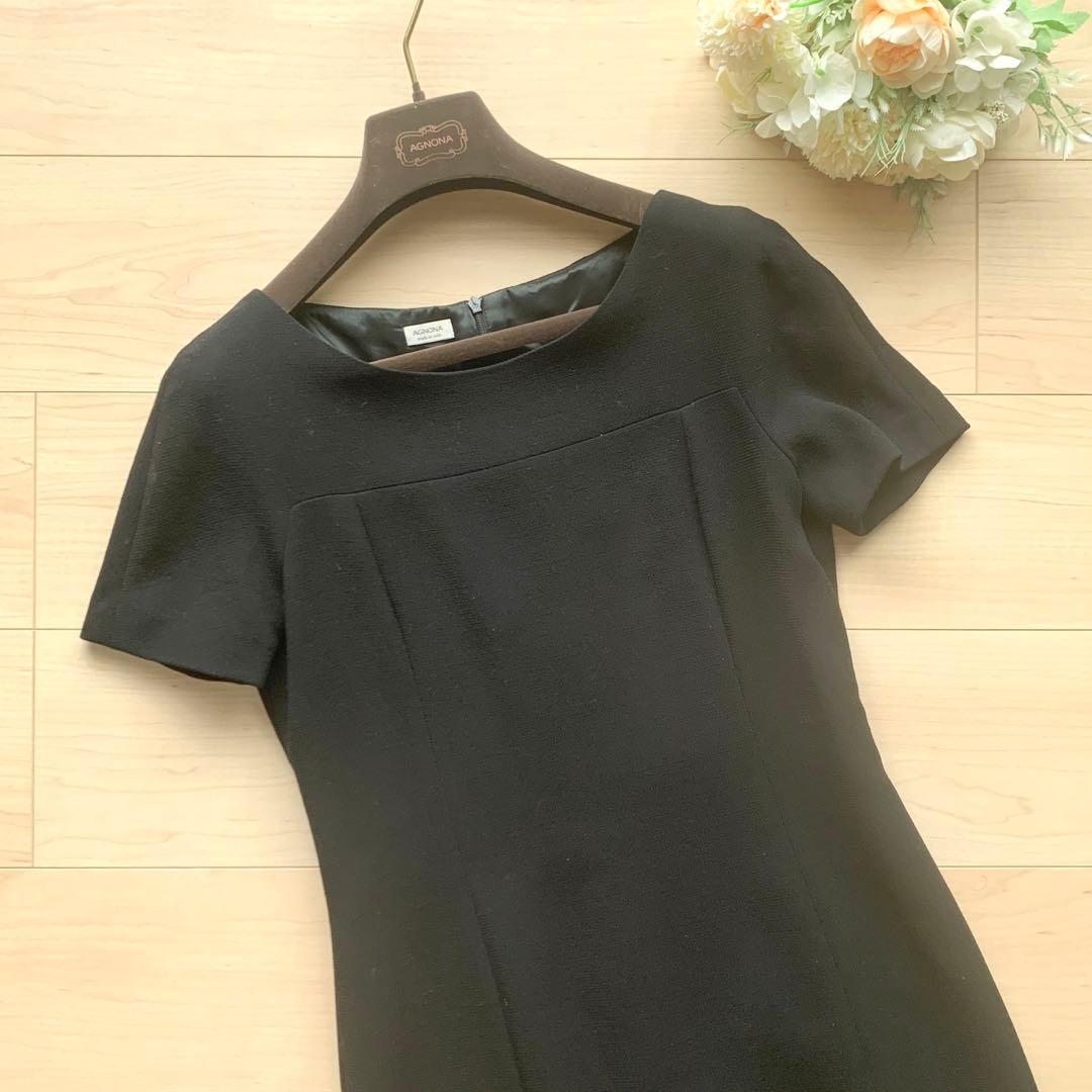 美品 AGNONA ヴァージンウール フォーマル アンサンブル クリーニング届