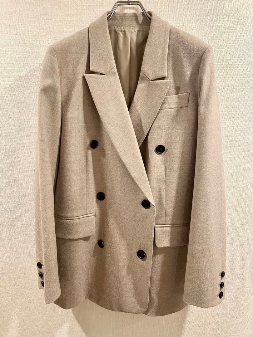 美品R'IAM PLAGE PEA ダブルテーラードジャケット38 Mサイズ