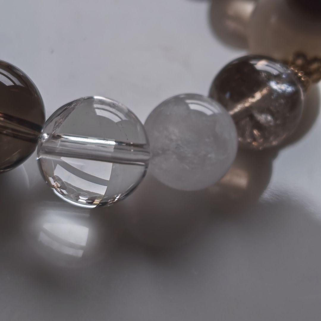 新作♡銀線　天眼観音天珠ブレス