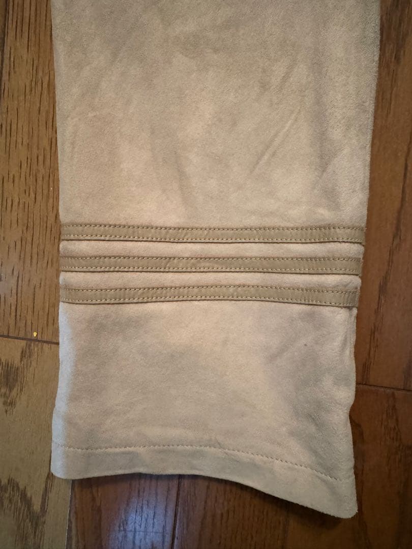 アディダス ベージュ スエードパンツ　NEIGHBORHOOD × adidas