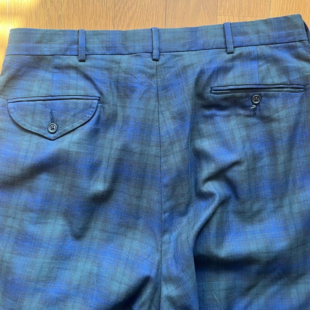 90's ラルフローレン　ブラックウォッチ　スラックス　34×34