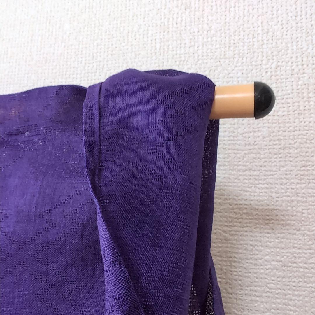 本麻　洗える長襦袢　桔梗色　カラー襦袢　リサイクル　管理ka3