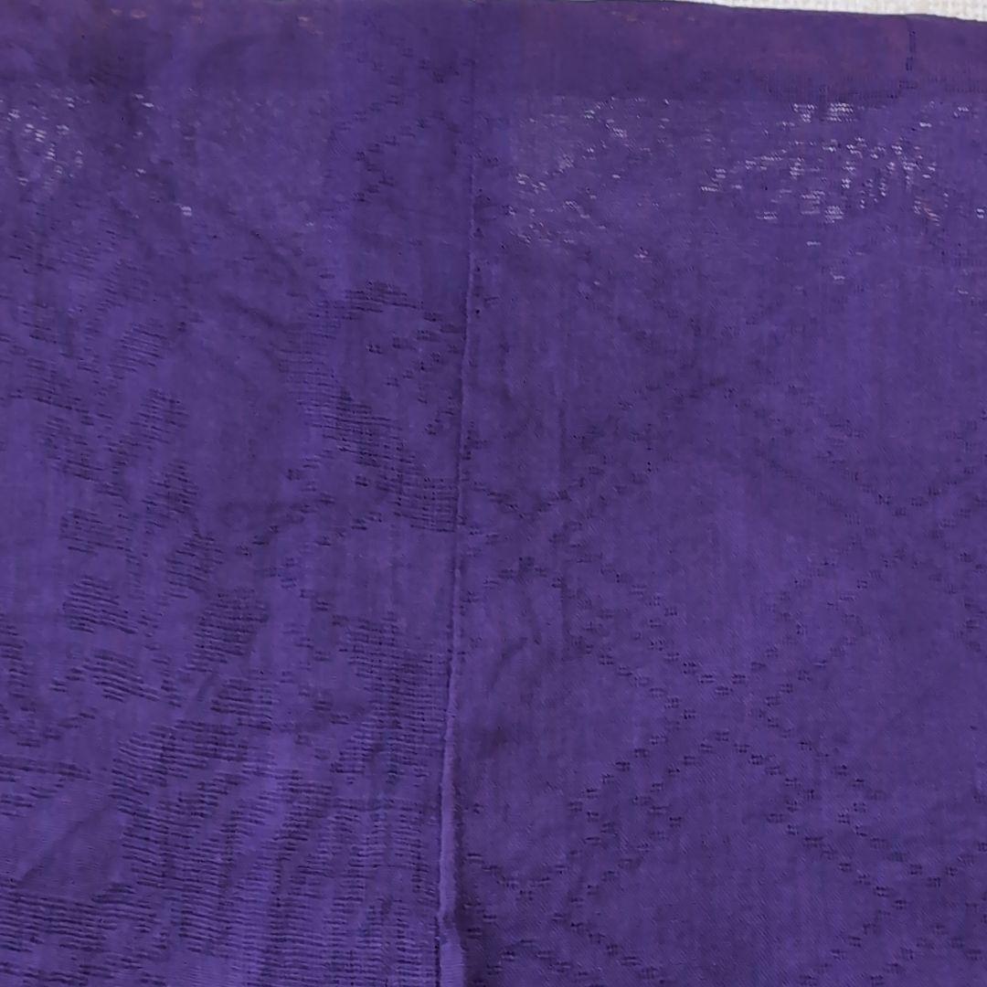 本麻　洗える長襦袢　桔梗色　カラー襦袢　リサイクル　管理ka3