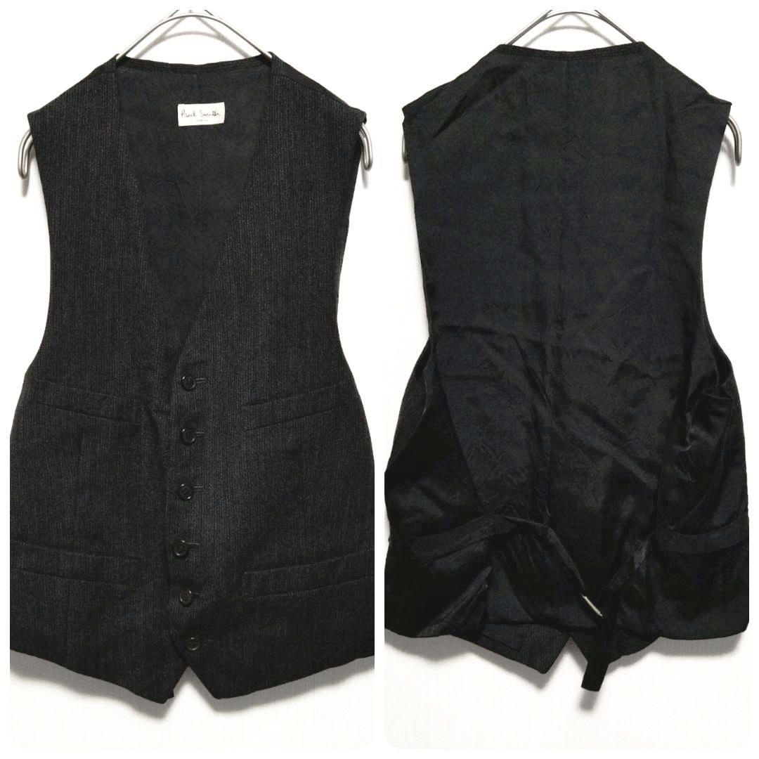 ポールスミスロンドン　スリーピース　スーツ　セットアップ　畝あり　Mサイズ