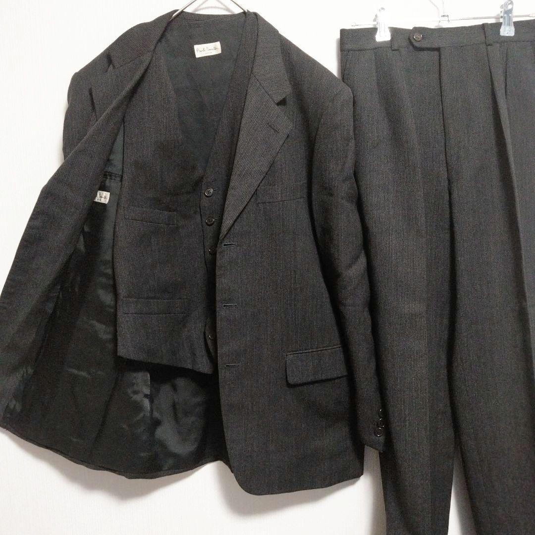 ポールスミスロンドン　スリーピース　スーツ　セットアップ　畝あり　Mサイズ