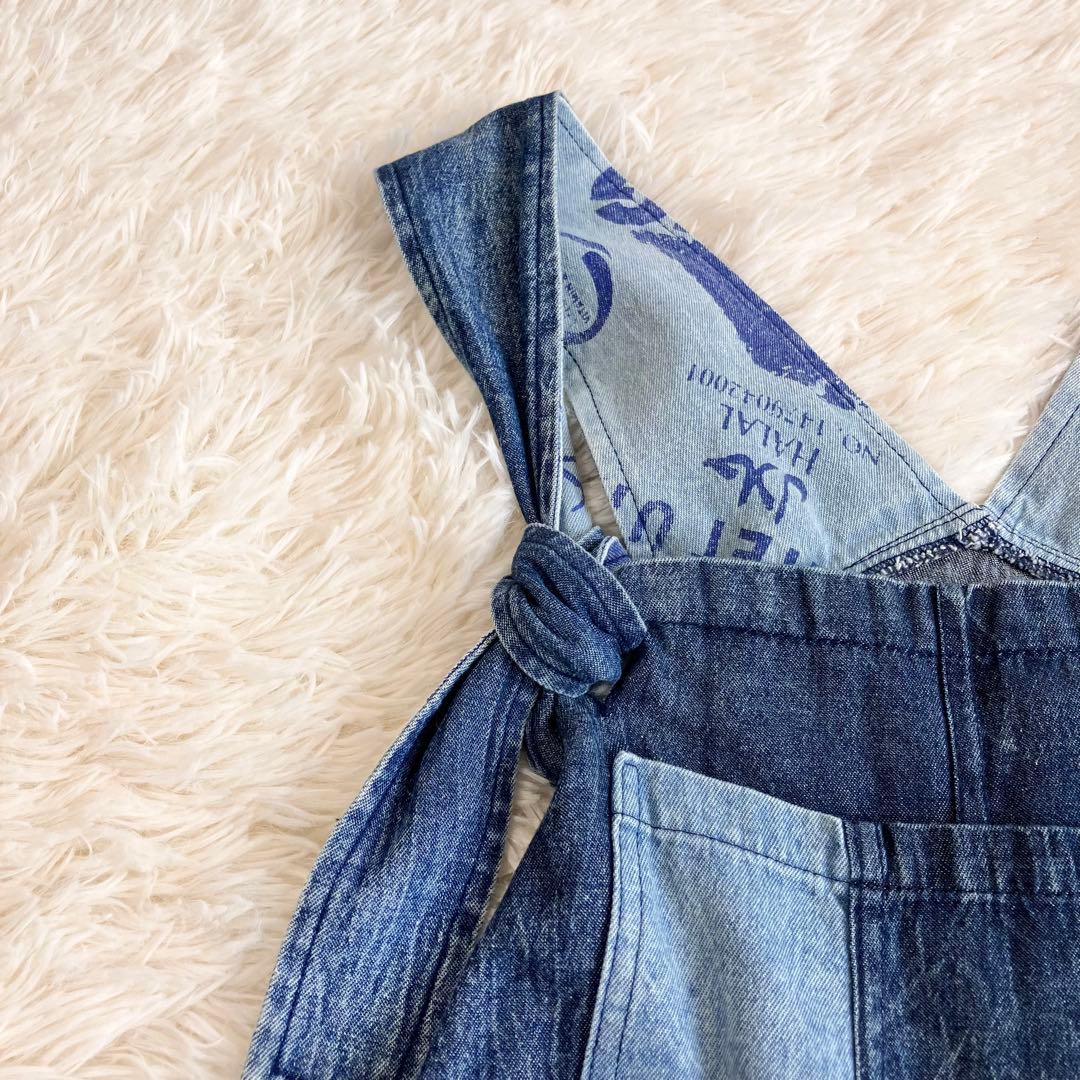 EL RODEO パッチワーク オーバーオール コットン ユニセックス ゆるだぼ