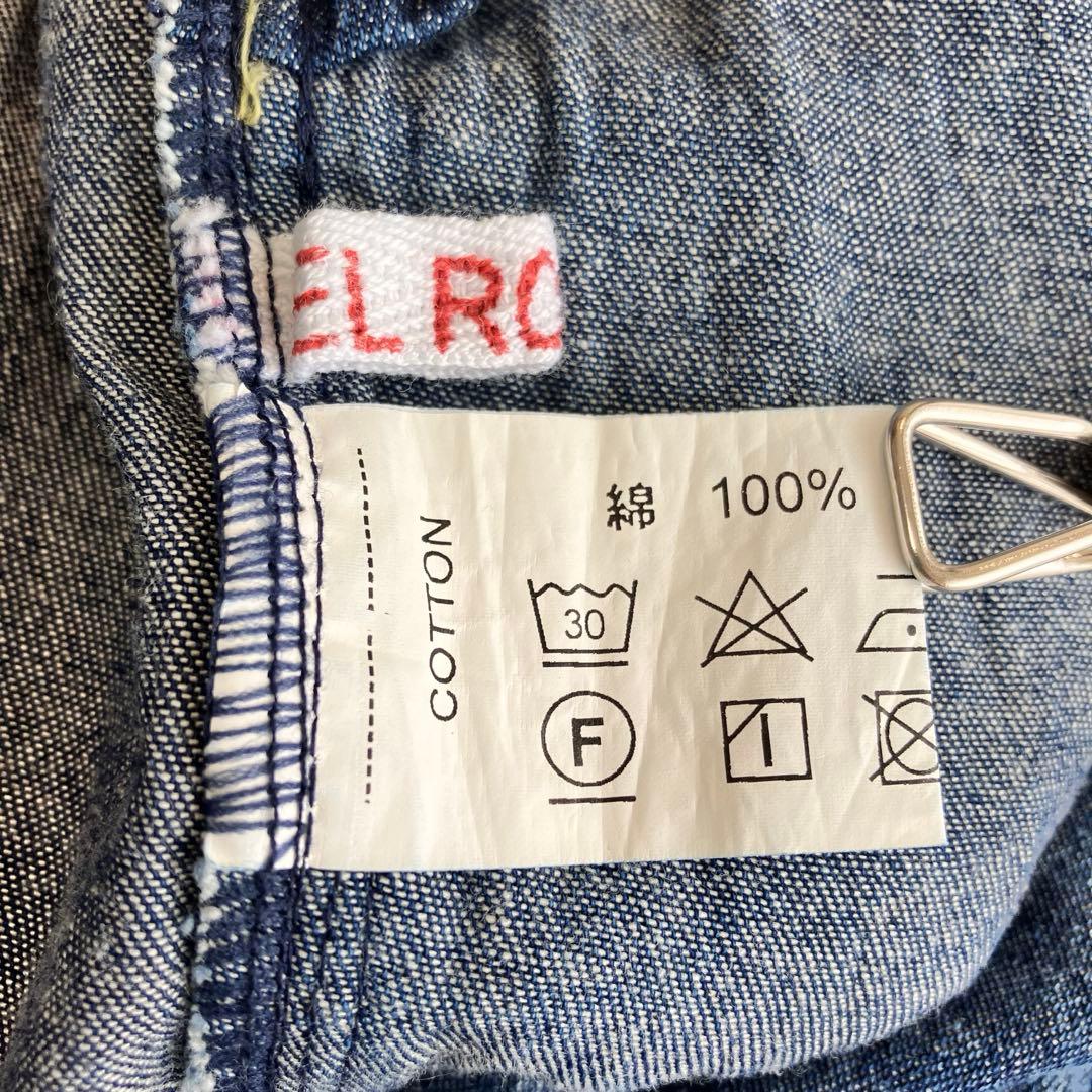 EL RODEO パッチワーク オーバーオール コットン ユニセックス ゆるだぼ