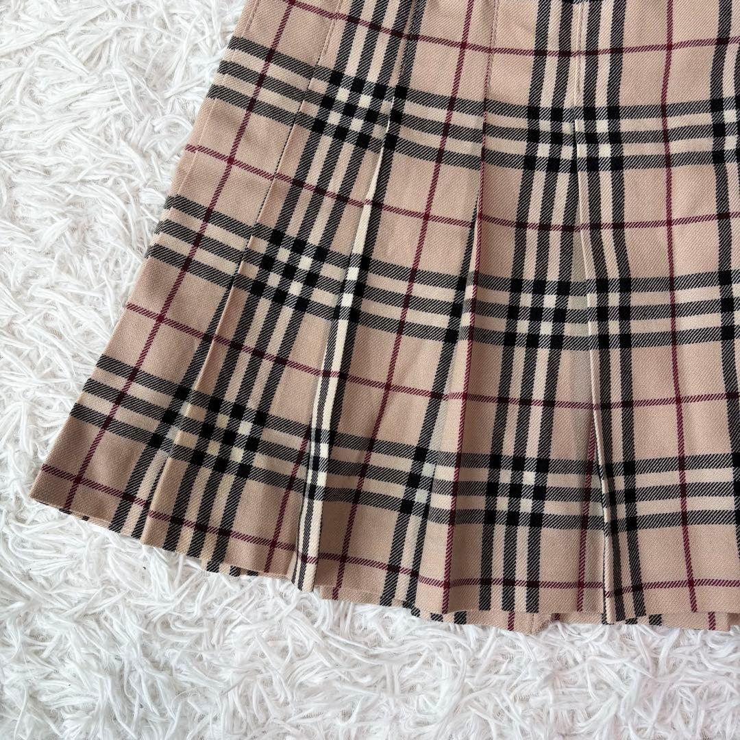 ✨美品✨バーバリーブルーレーベル ミニスカート ノバチェック プリーツ ベルト