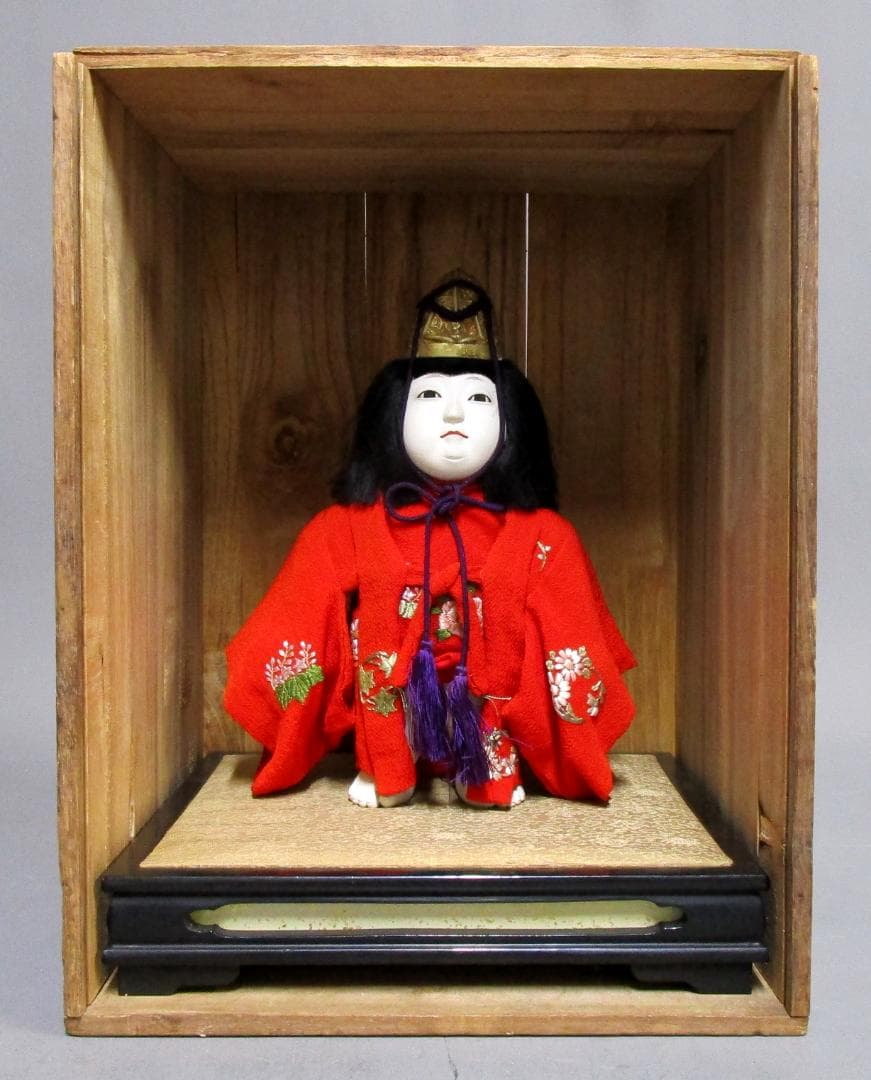 ビンテージ［節句人形］有職 御雛人形司 東京市日本橋区 永徳齋　檜箱入