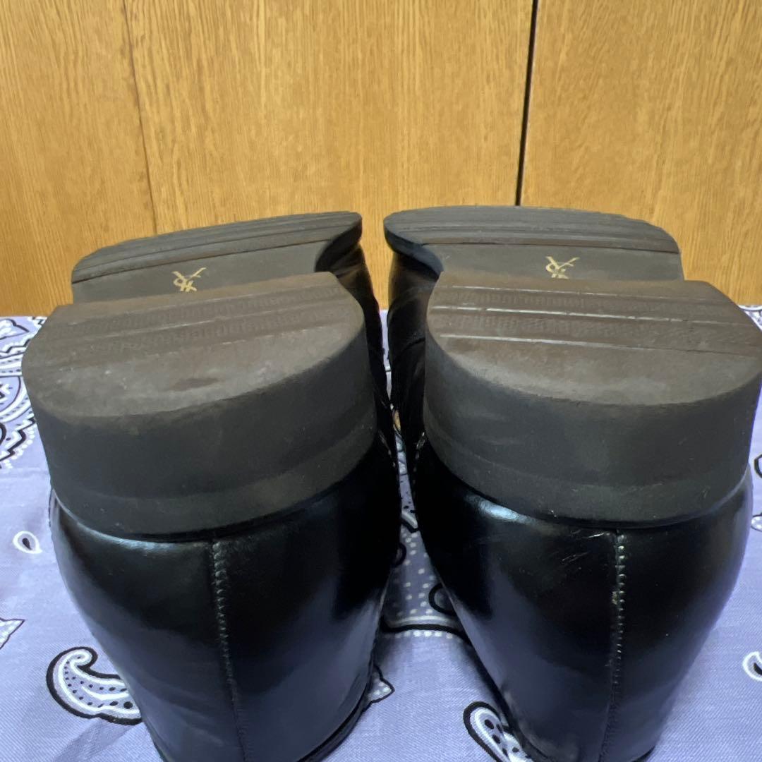 ブラックレザー タッセルローファー