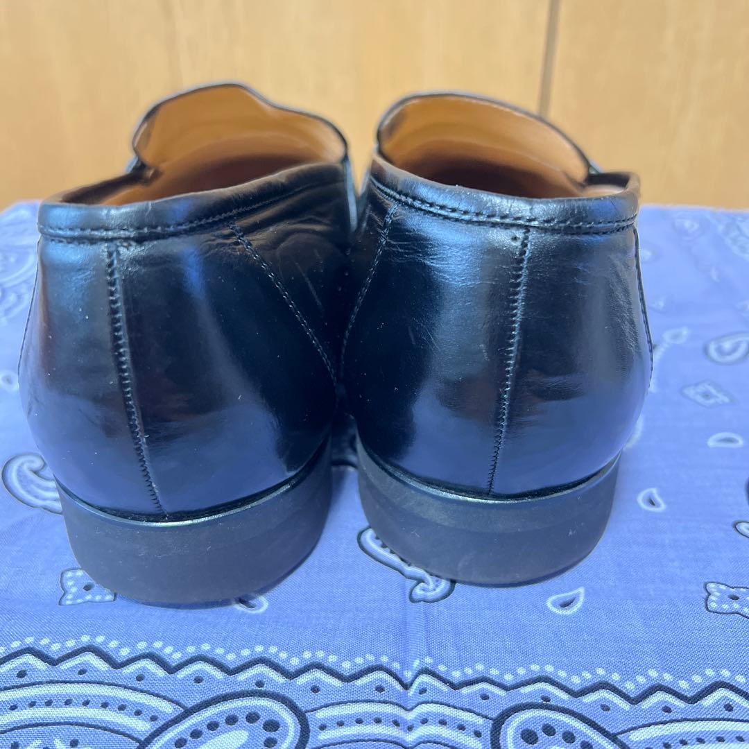 ブラックレザー タッセルローファー