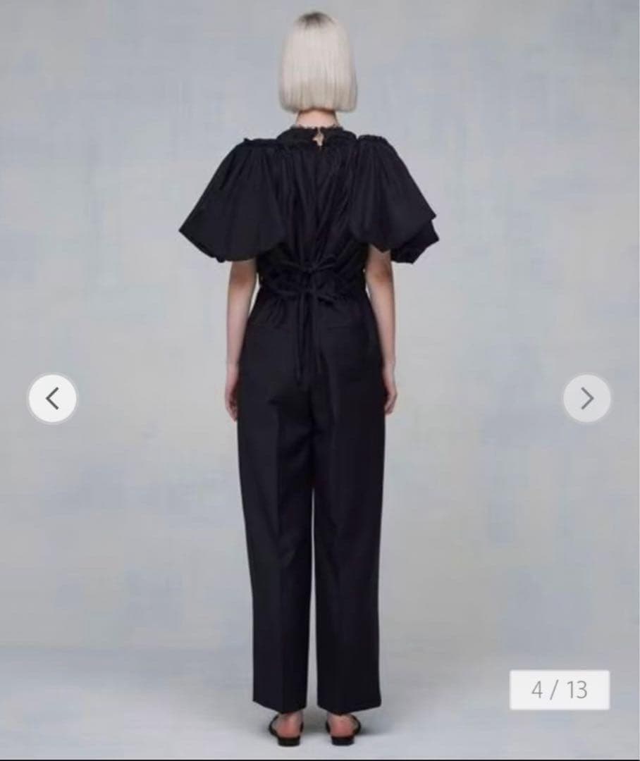 Drawer ドゥロワー ウール モヘア ドロス フレスコ サロペット 38