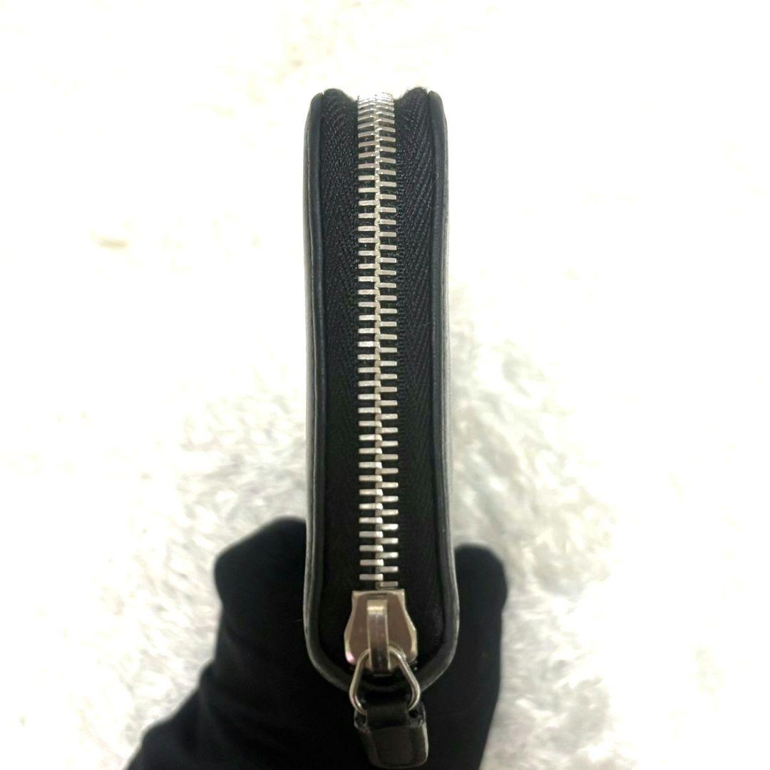 シャネル ラウンドファスナー 長財布 カーフスキン ココマーク ギャランティ付き