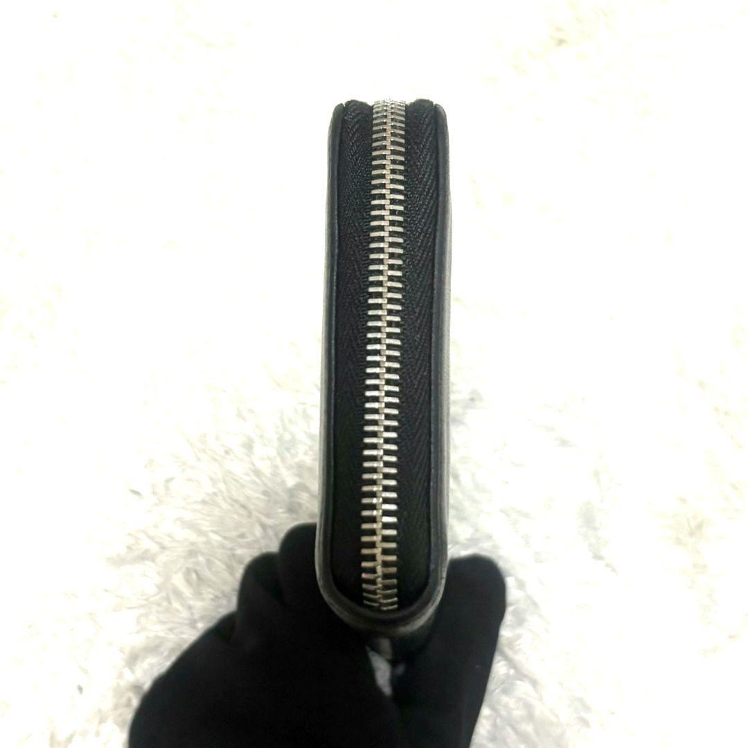 シャネル ラウンドファスナー 長財布 カーフスキン ココマーク ギャランティ付き