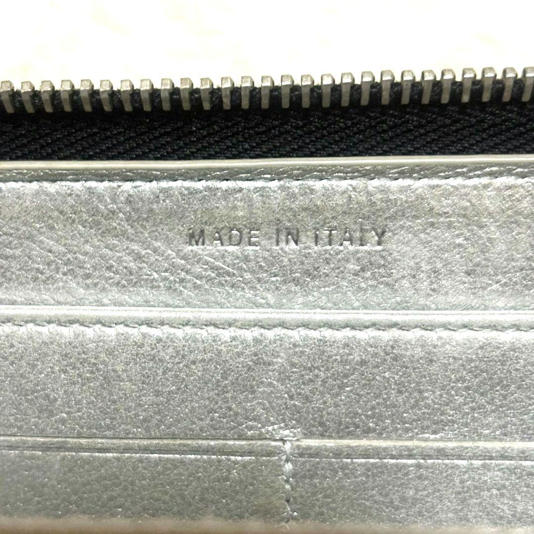 シャネル ラウンドファスナー 長財布 カーフスキン ココマーク ギャランティ付き