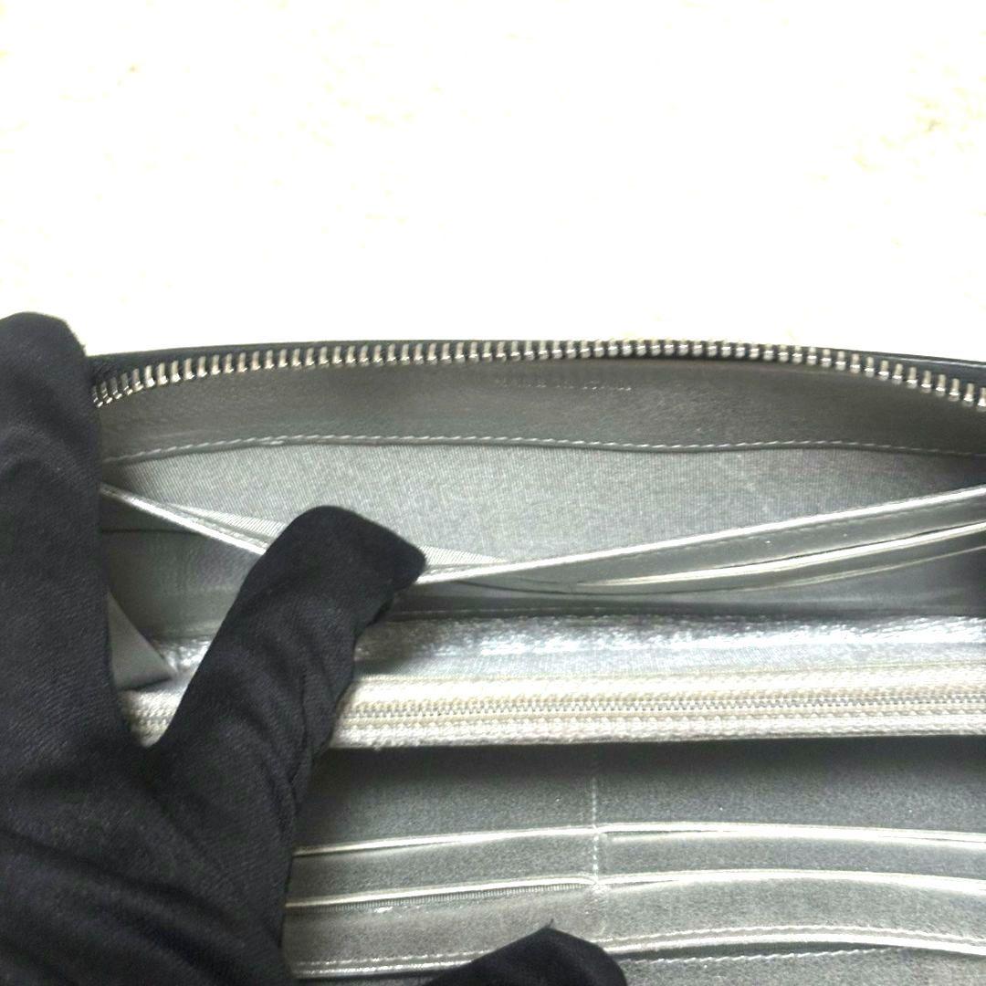 シャネル ラウンドファスナー 長財布 カーフスキン ココマーク ギャランティ付き