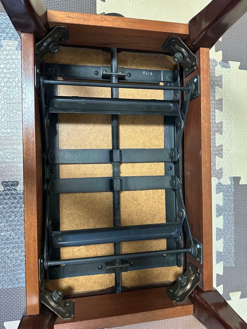 ヤマハ　ピアノ椅子　ベンチ椅子　木目猫脚