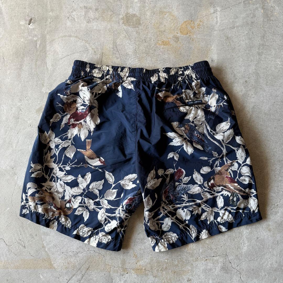 【水陸両用◎】Dolce & Gabbanaシルクハーフパンツ真夏日対応◎総柄.