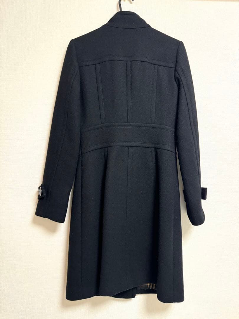 バーバリー ブルーレーベル　コート　ブラック　36 カシミヤ混
