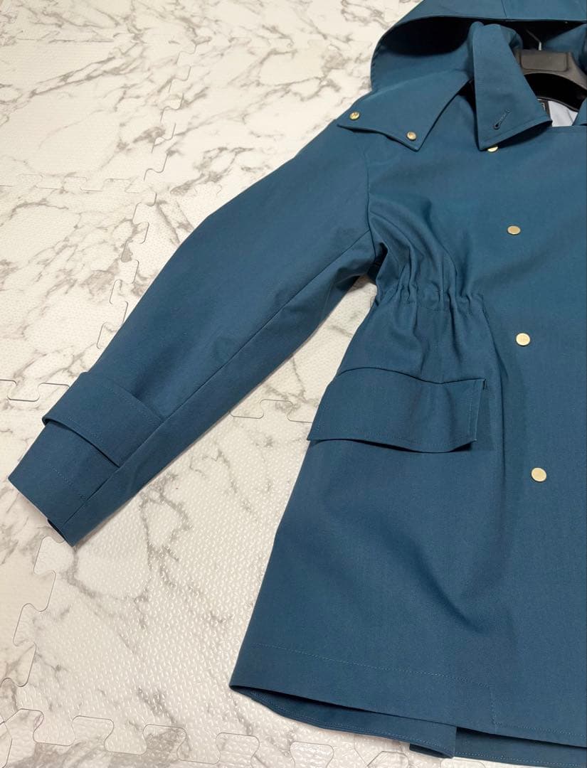 美品✨ノーブル　ウインドプルーフテントシルエットブルゾン　グリーン　S