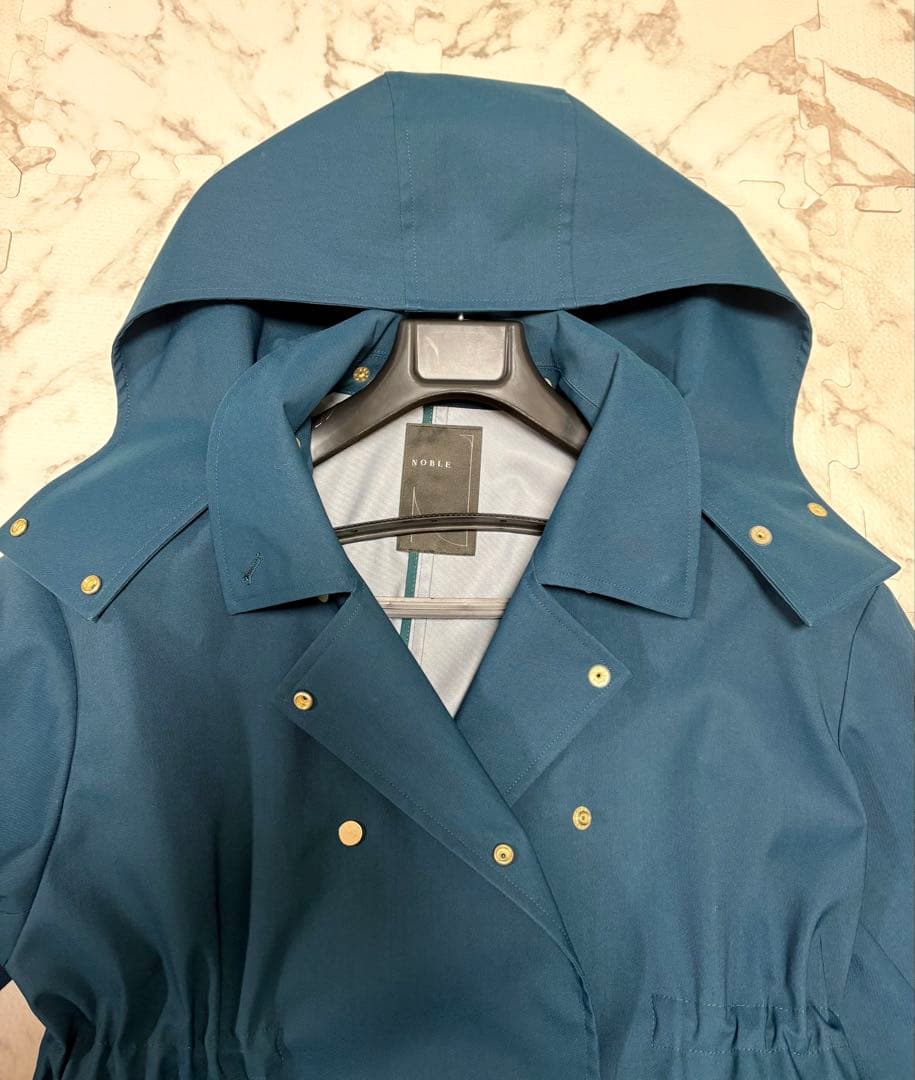 美品✨ノーブル　ウインドプルーフテントシルエットブルゾン　グリーン　S