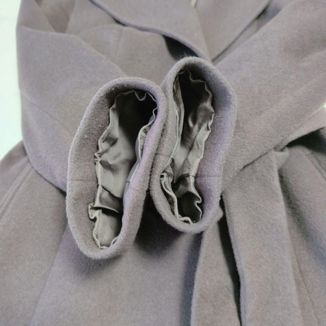 UNTITLED アンタイトル ロングコート ウール ベルテッド ベルト付き 3