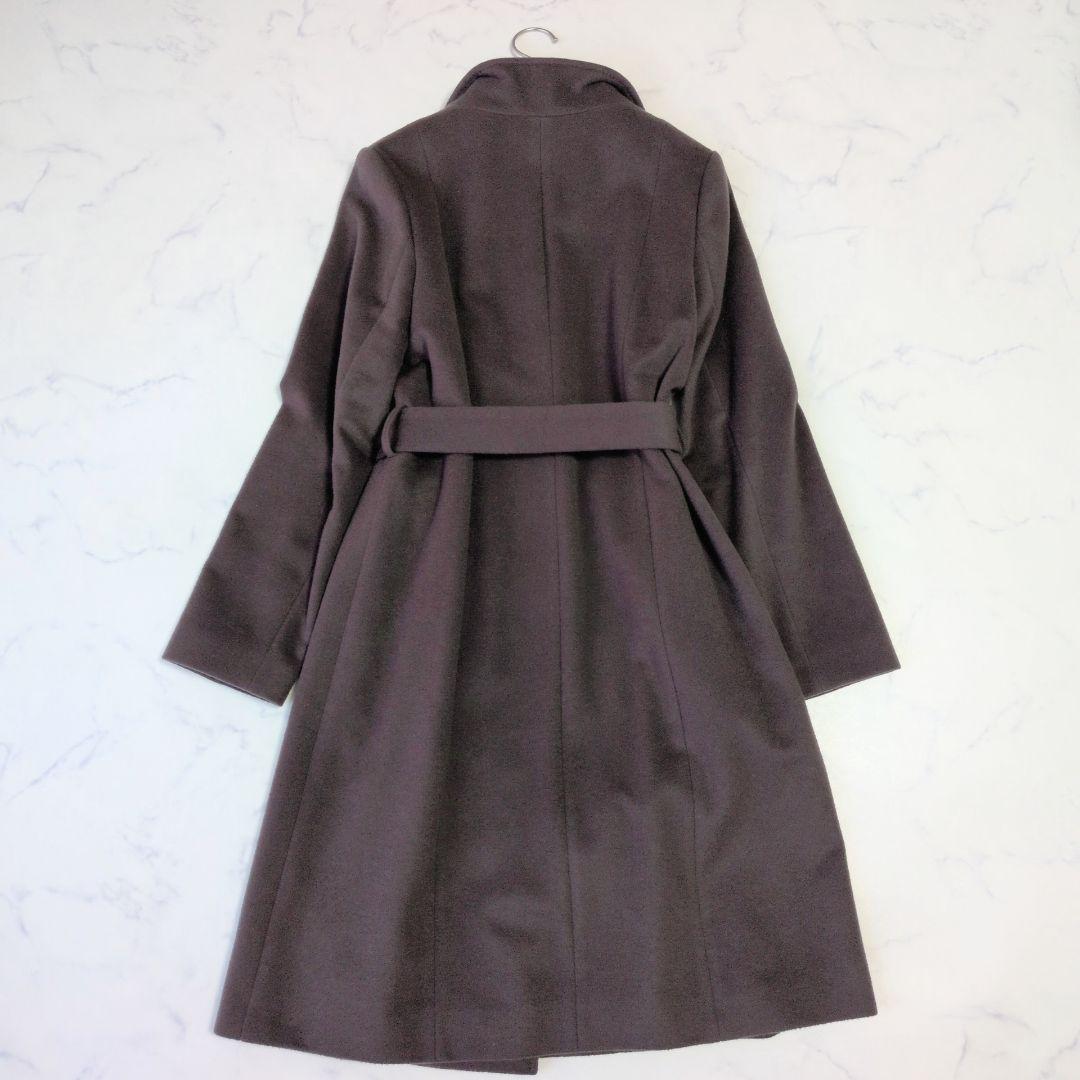 UNTITLED アンタイトル ロングコート ウール ベルテッド ベルト付き 3