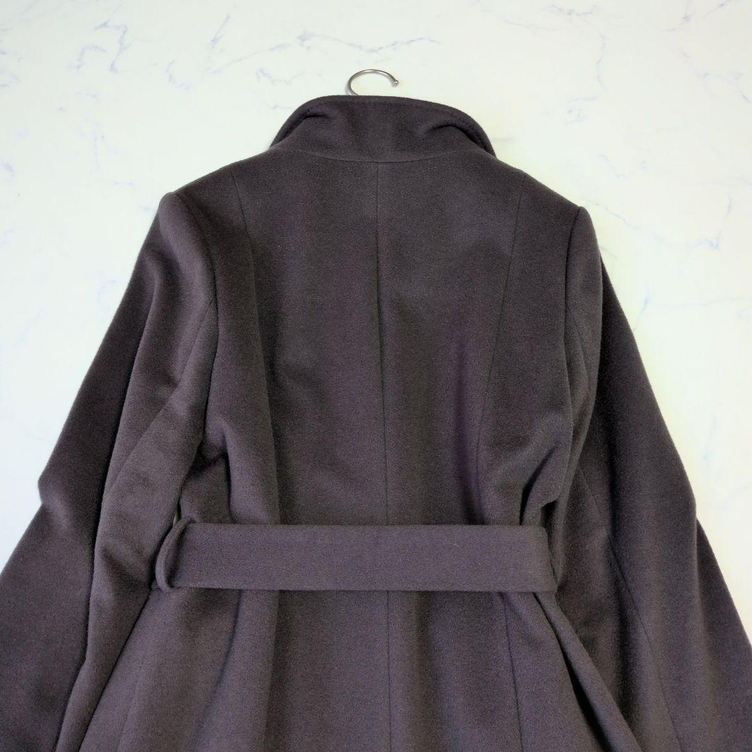 UNTITLED アンタイトル ロングコート ウール ベルテッド ベルト付き 3