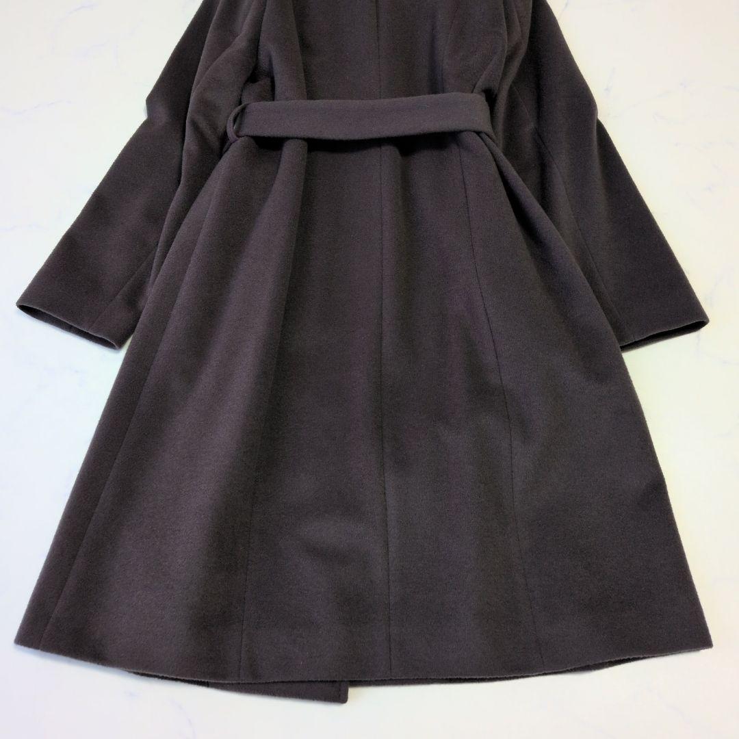 UNTITLED アンタイトル ロングコート ウール ベルテッド ベルト付き 3