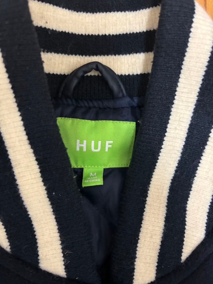 HUF 20周年 スタジャン フルデコスタジャン 刺繍ロゴ　Mサイズ