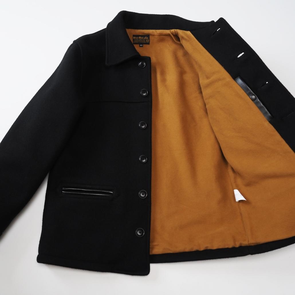 自立級肉厚 WEST RIDE HEAVY MELTON WARD JACKET