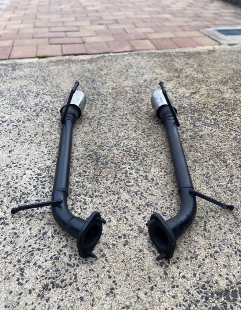 Y51フーガリアピースストレートマフラー カスタムカー　ドレスアップ