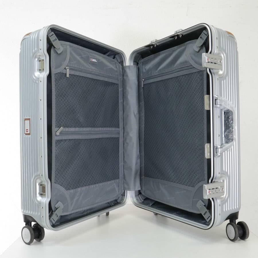 スイスミリタリー スーツケース プレミアムC シルバー 64L24 TSAロック