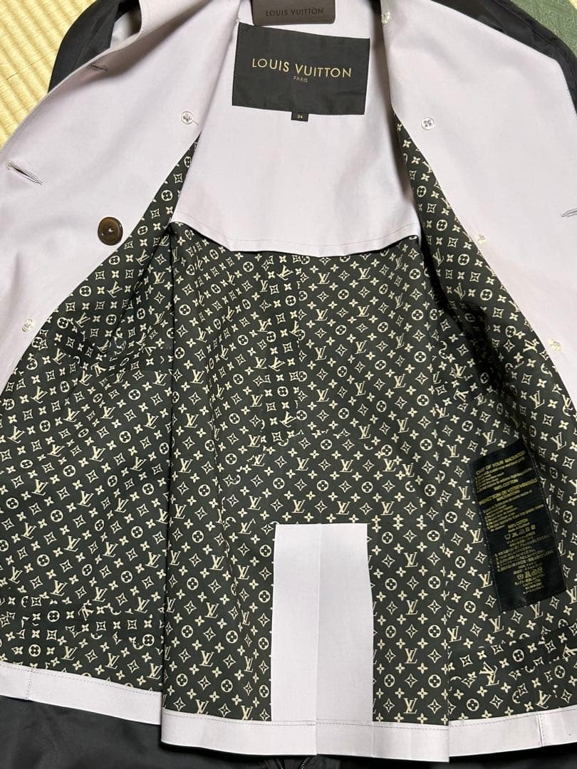 ルイヴィトン マッキントッシュトレンチコート 34サイズ スモーキーピンク