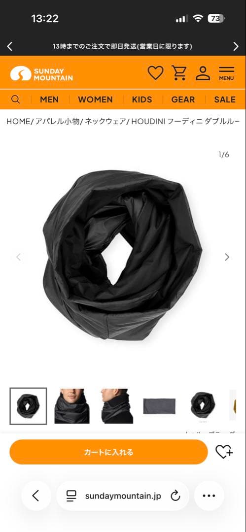 フーディニ　ルーパー　HOUDINI 新品　ネックウォーマー　マフラー　ARC