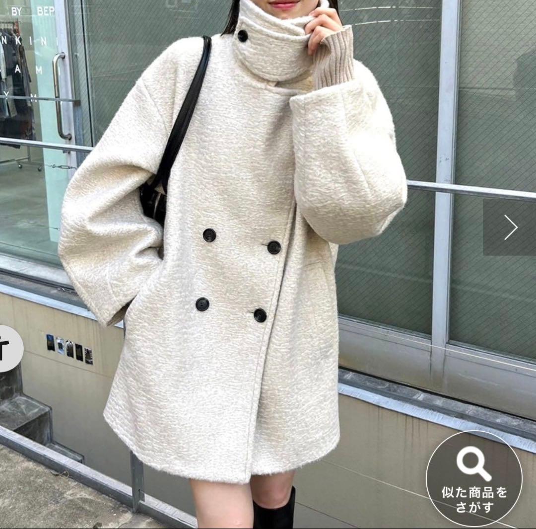 mystic シャギーミドルコート