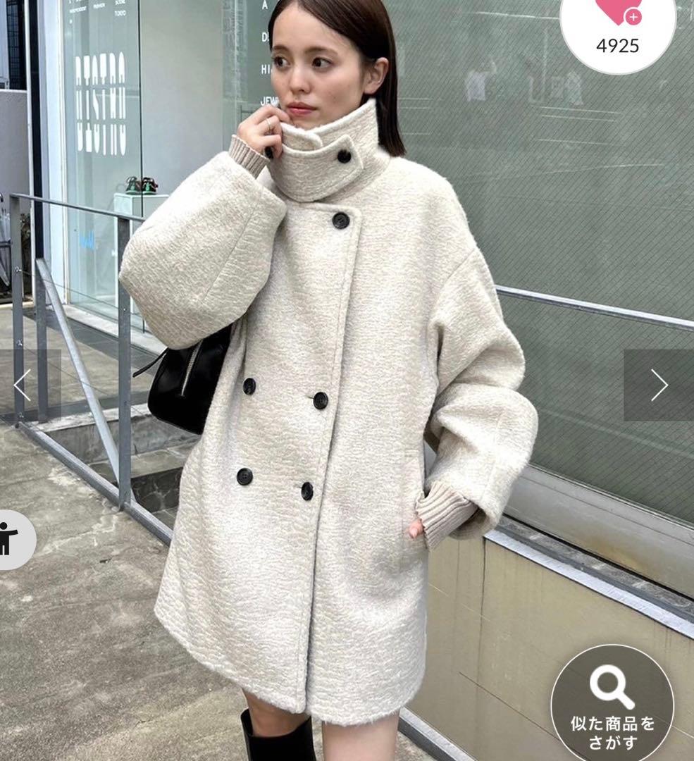 mystic シャギーミドルコート