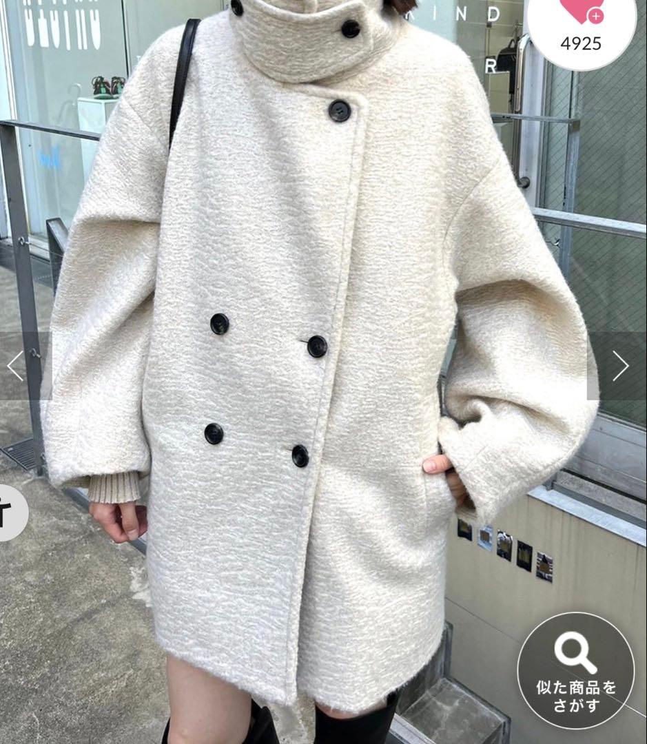 mystic シャギーミドルコート