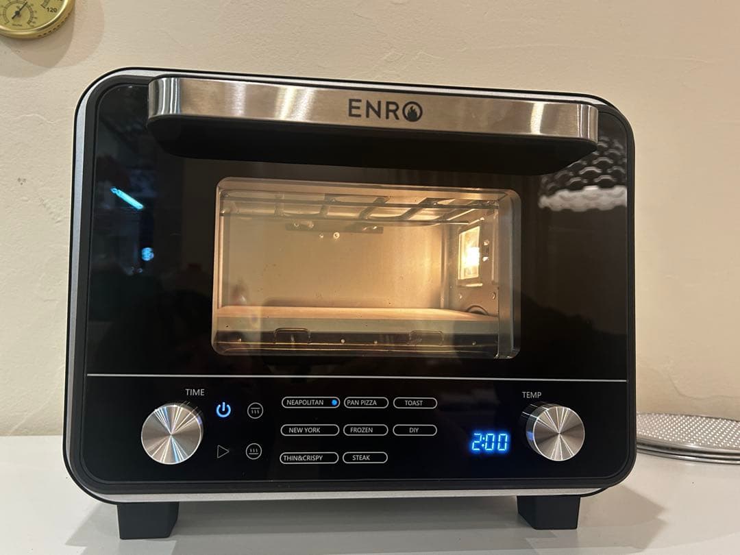 【美品】ENRO 電気式窯焼名人mini (ピザスクリーン付き)2025年製