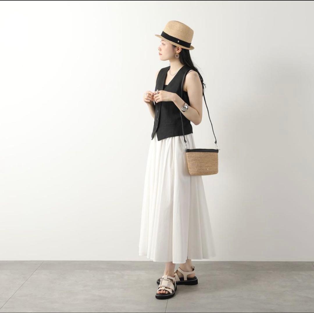 ☆未使用・タグ付☆ ヘレンカミンスキー Avara ラフィアハット 帽子 中折れ