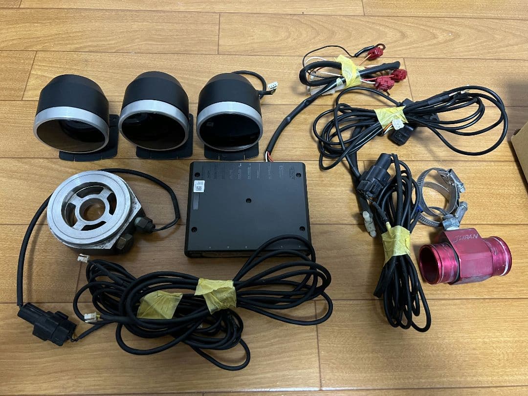 defi 油温水温ターボ計　赤