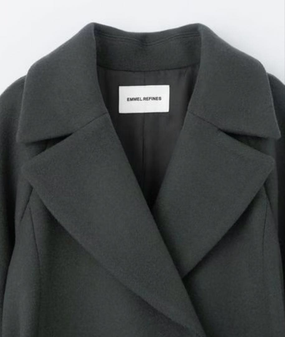 ＜EMMEL REFINES＞EM ベルテッド フレア ロングコート