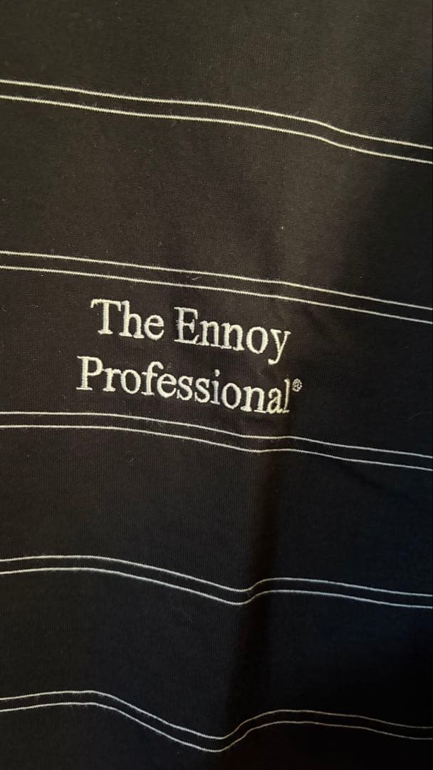 トップス Ennoy PANEL BORDER S/S T-SHIRT BLACK XL