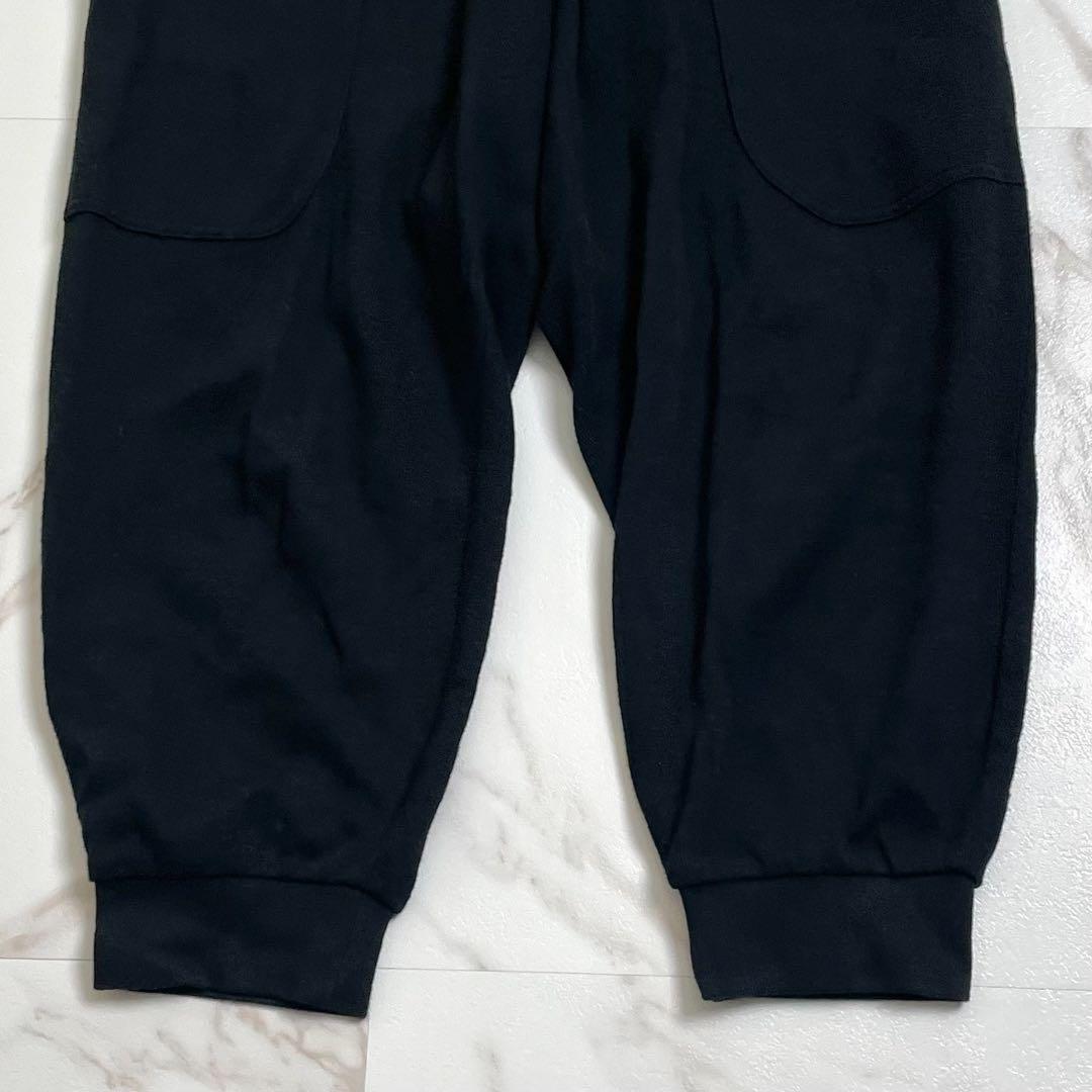 極美品 16SS◎ヨウジヤマモトプールオム サルエルパンツ スウェット生地 黒
